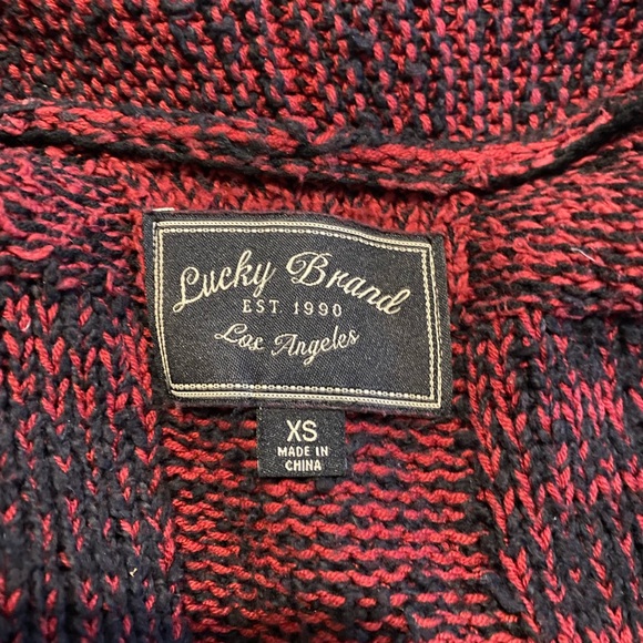 Lucky Brand long plaid cardigan - Picture 2 of 3